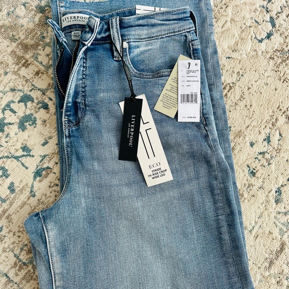 Liverpool Women's Light Blue Cropped Jeans - Picture 6 of 6